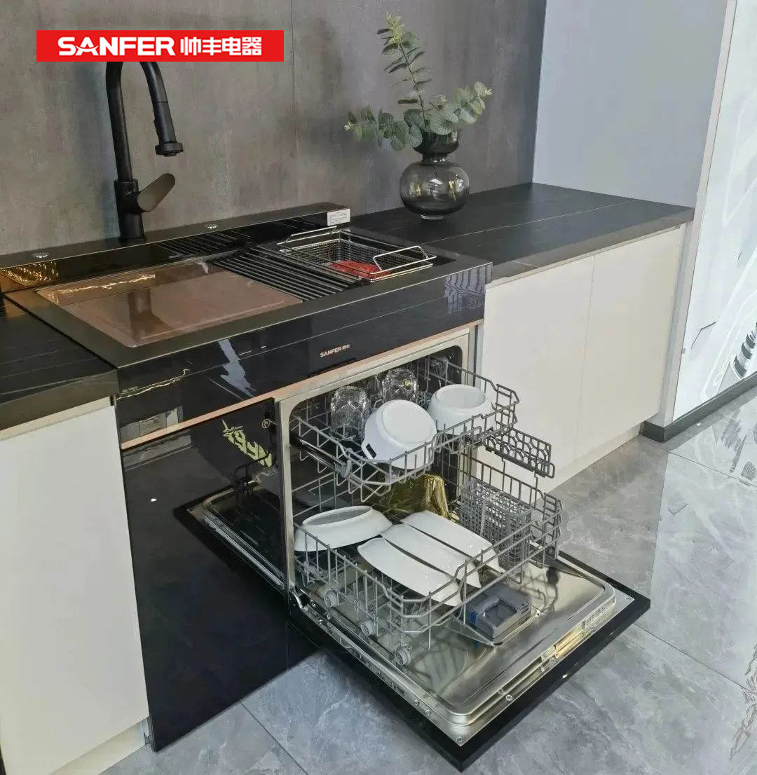 帥豐洗碗機(jī)集成水槽，給父母溫暖的陪伴！