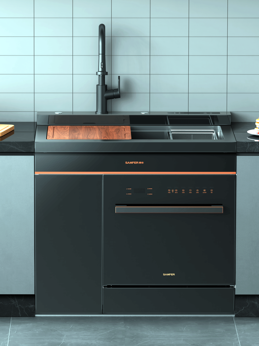 老廚房改造大變樣，帥豐集成灶+洗碗機(jī)集成水槽就是這么神！