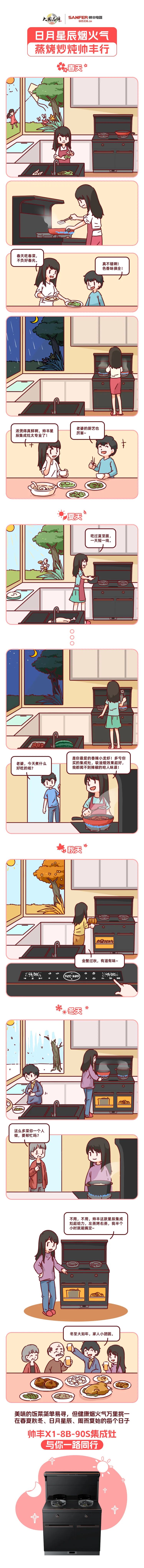 三餐四季，日月星辰，帥豐伴您春夏秋冬