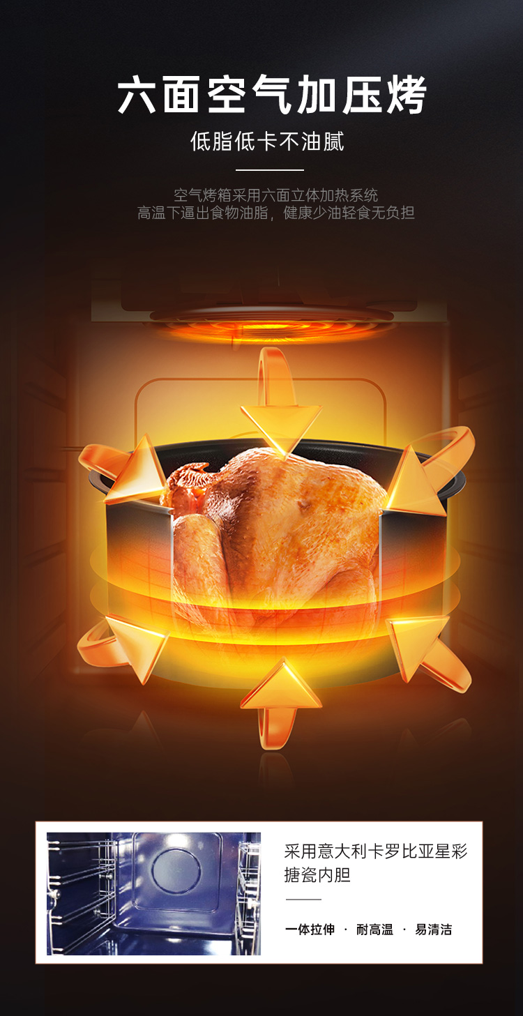 帥豐星辰X1雙子星蒸烤獨立(90)集成灶