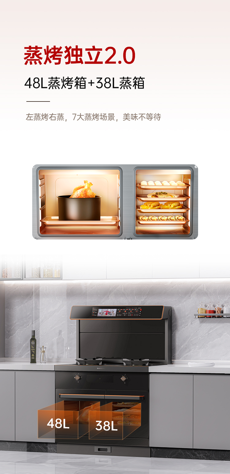 帥豐星辰X6蒸烤獨(dú)立集成灶