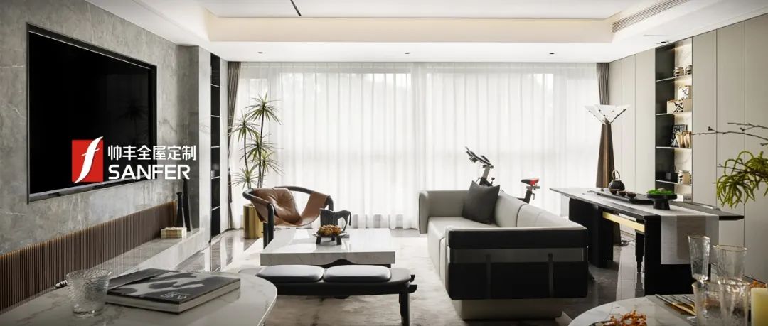 帥豐全屋高定 | 129㎡現(xiàn)代灰色系，盡顯優(yōu)雅高級品味