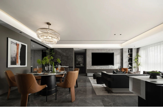 帥豐全屋高定 | 129㎡現(xiàn)代灰色系，盡顯優(yōu)雅高級品味