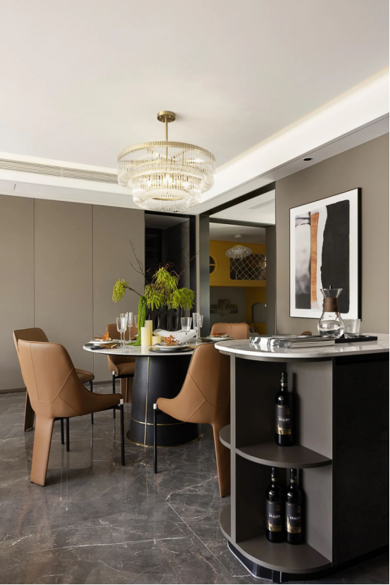 帥豐全屋高定 | 129㎡現(xiàn)代灰色系，盡顯優(yōu)雅高級品味