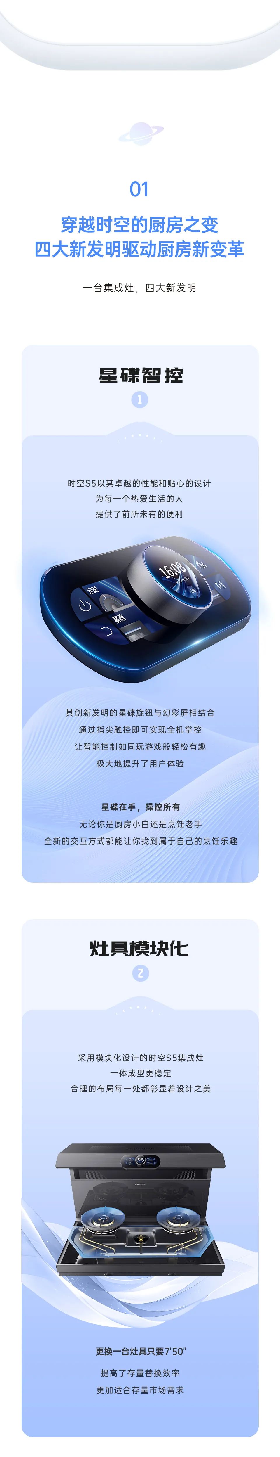 帥豐集成灶時(shí)空S5全球首發(fā)，四大新發(fā)明開啟廚房新未來