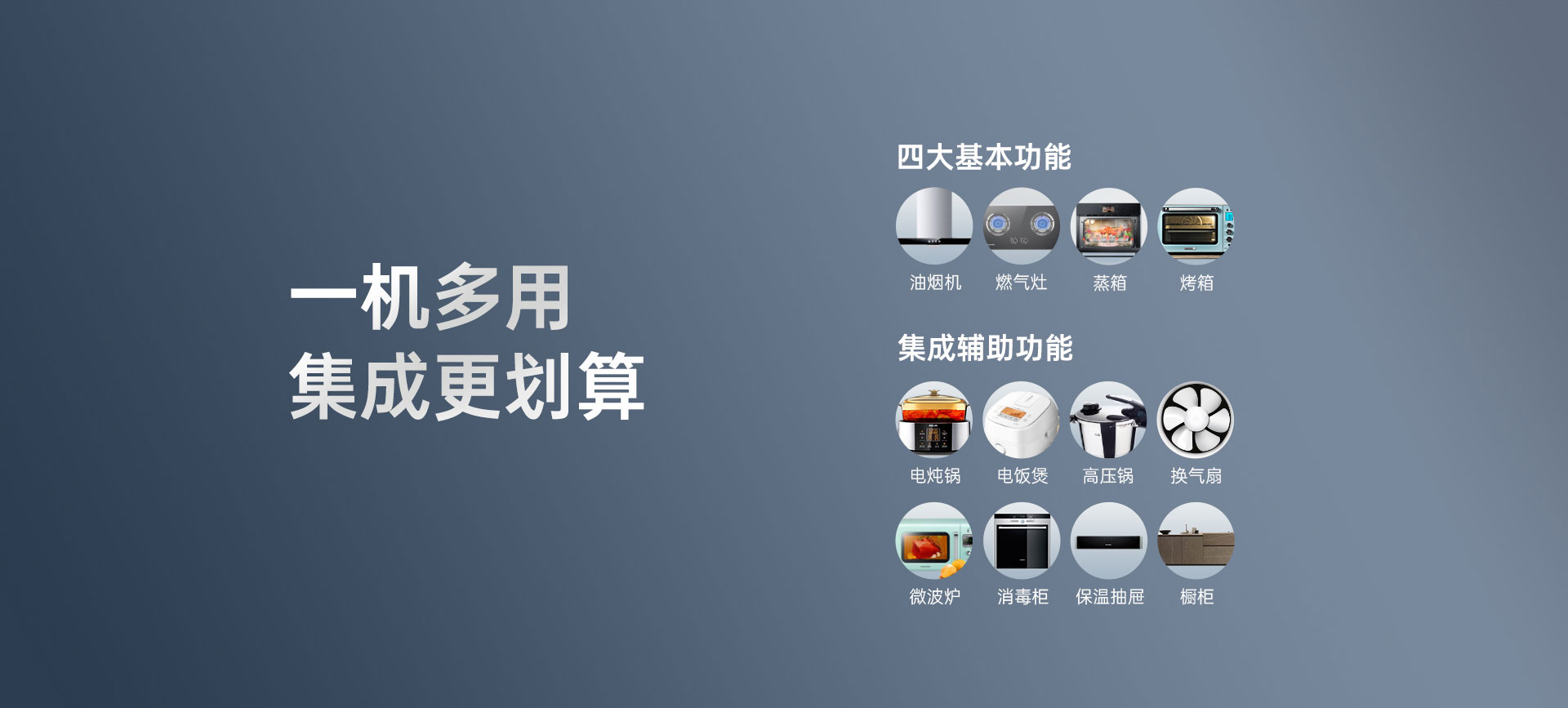 帥豐Y1蒸烤一體集成灶