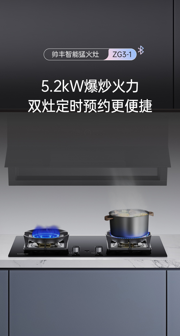 帥豐智能猛火灶煙機灶具