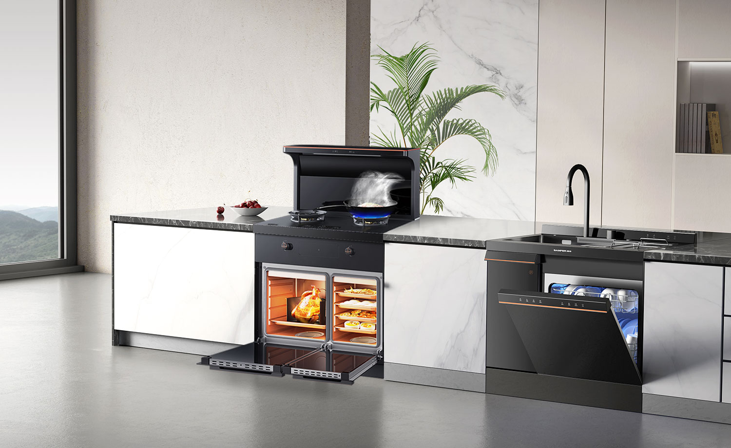 集成灶品牌帥豐電器優(yōu)勢(shì)疊加領(lǐng)跑集成灶、集成水洗雙賽道