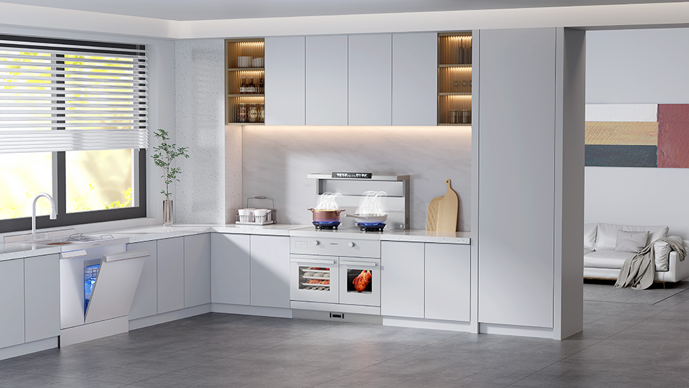 廚房搞這么白，真的好打理嗎？