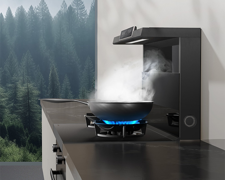 油煙吸不凈，噪音太煩人？斑彩螺直流變頻風(fēng)道系統(tǒng)5.0輕松解決！